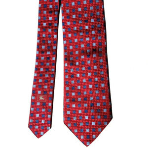 Burberry Red 100% silk Tie